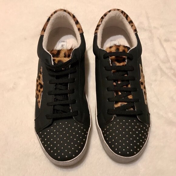 KellParker Holly Stud Sneaker Shoes Women's 9 Star Lace Up - Picture 3 of 7